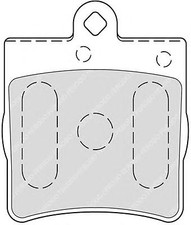 Kit Pastiglie Freni Posteriori MERCEDES CLK '97-'02 200 Kompressor 120 KW