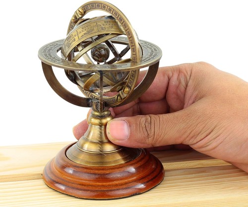 Mappamondo sfera ottone