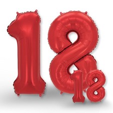 Palloncino Numero 18 rosso -