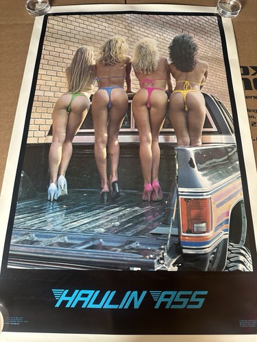 Haulin ass poster vintage bar - haulin,