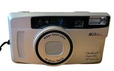 Nikon One Touch Zoom anni 90 AF quarzo data punta e scatta fotocamera pellicola 35 mm/testata
