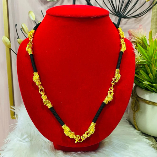 Collana corda drago oro - collana,