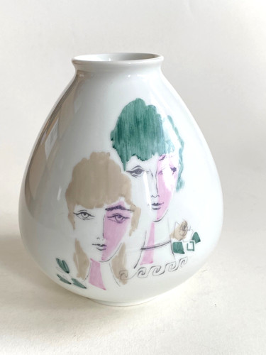 Vaso rosenthal dipinto mano - rosenthal,