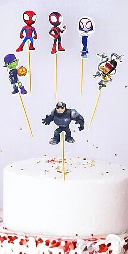 Spidey cupcake toppers - spidey,