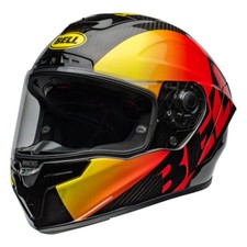 Casco Integrale BELL RACE STAR FLEX DLX Offset Nero Rosso Giallo 22.06