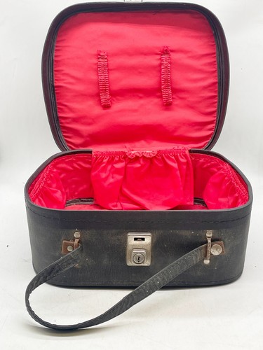Vanity case vintage nero - vanity, con