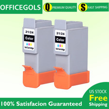 2 pezzi inchiostro tricolore BCI 24 21 per Canon MP360 MP370 MP390 S200 S300 BJC-4000 i250