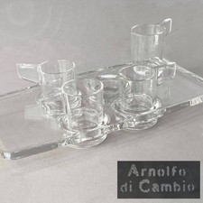 Alfredo Haberli per Arnolfo Di Cambio Cuadriga Set Caffè Cristallo Fine Artig...