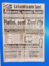 GAZZETTA DELLO SPORT 17 AGOSTO 1983 PLATINI-ZICO-MENNEA-TEO FABI-AZZURRA-BLISSET