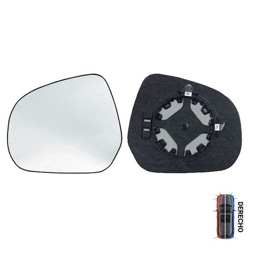 Vetro base convesso - dx, opel
