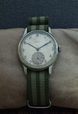 RARO!! ZENITH WWII 40 cal. MILITARE anni 40 12-4-P VINTAGE 15J RARO OROLOGIO SVIZZERO.