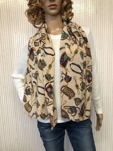 Foulard sciarpa seta motivi - sciarpa, in