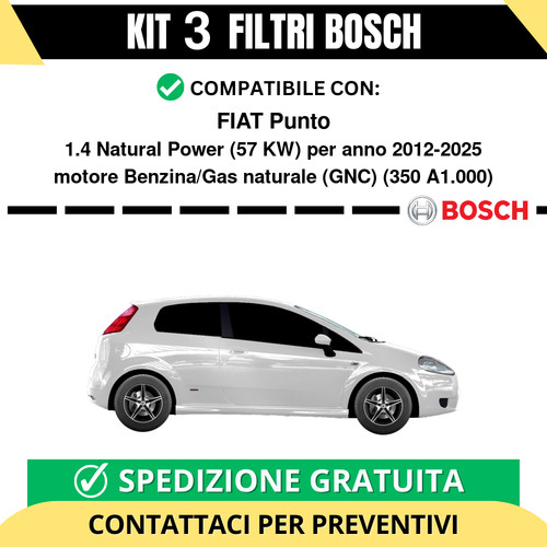 Kit bosch filtri tagliando - 3,