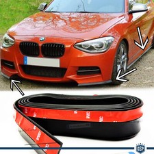 SPOILER Universale AUTO, Lama SOTTO PARAURTI o MINIGONNE Nero Adesivo Flessibile