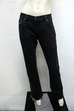 Diesel  Donna Pantalone Taglia 44 Jeans Nero Pant Pants Regular Logo Woman