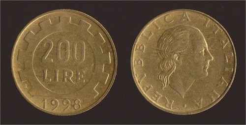 200 lire 1998 lavoro - lavoro, italia