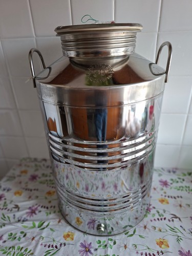 Bidone contenitore inox 50 - bidone,