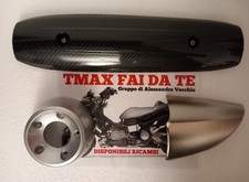 KIT PROTEZIONE PARACALORE SCARICO MARMITTA  TMAX   500 2008 2011 CARBON LOOK