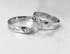 ANELLO FASCIA FEDE FEDINA PERSONALIZZABILE FIDANZAMENTO ARGENTO 925 UOMO DONNA