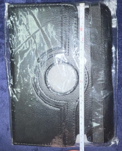 Faux leather black tablet - leather,