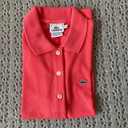 Polo lacoste manica - manica, rosa