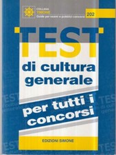 TEST DI CULTURA GENERALE PER TUTTI I CONCORSI  EDIZIONI SIMONE 2000 TIMONE