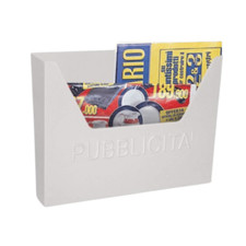 Cassetta porta pubblicità Alubox colore bianco
