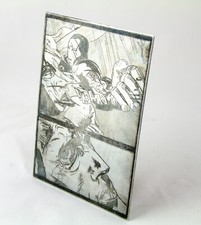 INCISIONE Ironman MARVEL Fumetto Su lastra di metallo MATRICE incisa rarità