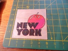 ADESIVO STICKER kleber vintage in seta new york mela