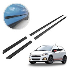 per FIAT GRANDE PUNTO 3D 2005-2011 HB MODANATURE LATERALI PROTEZIONE PORTE ABS