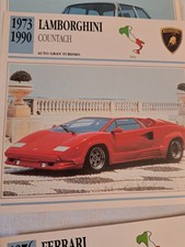 LOTTO DI NUMERO 10 SCHEDE DI STORIA AUTOMOBILISTICA VEDI FOTO