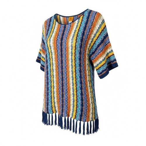 Rubino poncho maglia - rubino,