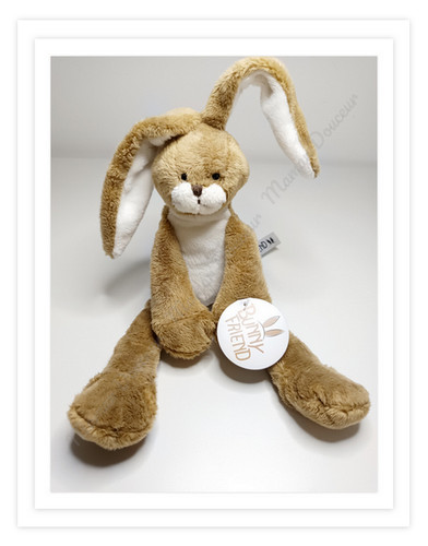 Peluche doudou lapin marron - peluche/doudou,