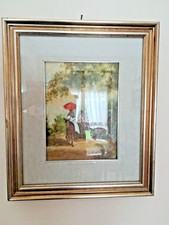 Quadro Adelio Bonacina Olio su Tela - Passeggiata a Cavallo con cornice