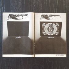 1971 Brionvega ST 201 TV - Original AD Advertising Pubblicità Vintage