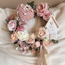 Ghirlanda floreale con casetta - con,