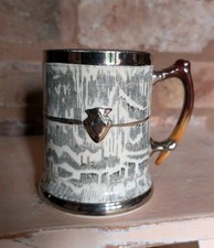 Arthur Wood Vintage Silver Shield Stag Tankard Mug – English Ceramic Collectible