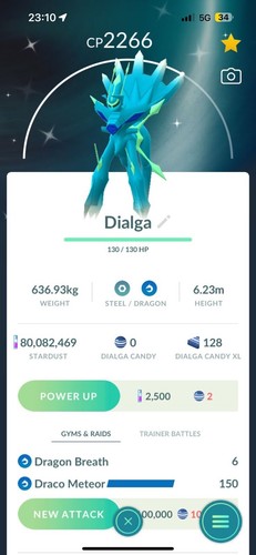Shiny dialga pokémon - dialga, trade