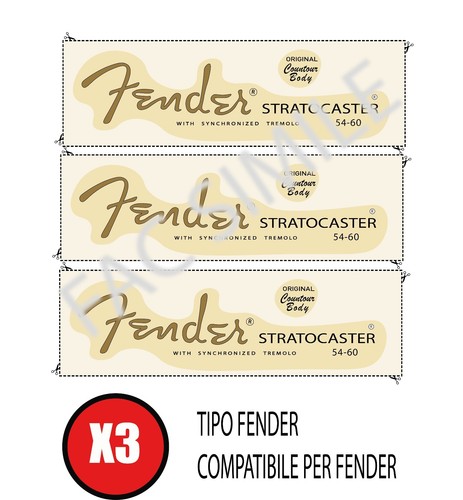 Decal tipo fender relic - decal,