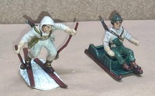 Soldatini Atlantic-Alpini Italiani 1/32 Plastic Painted G. Berselli 3 Pz