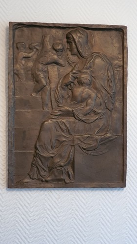 Pesante rilievo bronzo - bronzo, "
