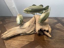 Wood Fish Swimming Through