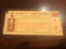 Real Madrid - Juventus 86/87 coppa campioni biglietto ticket 