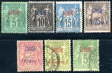 CAVALLE 1893 Yvert 1-3, 5-8