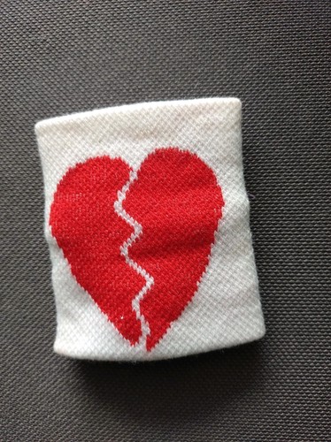 Polsino bianco con cuore - bianco,