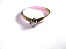 Antico Anello Oro 585 Con