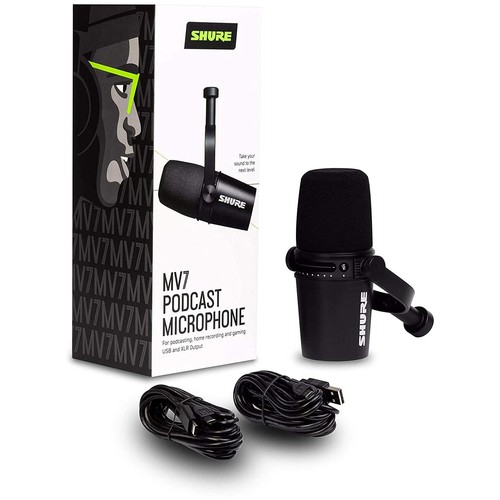 Shure mv7 podcast microfono - podcast,
