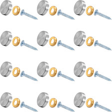 12 Tappi Coprivite in Acciaio