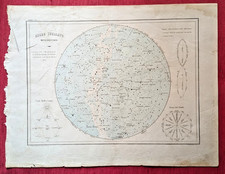 Antica mappa celeste emisfero
