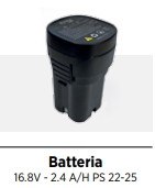 Batteria litio 8v - litio, 16.8v-2ah